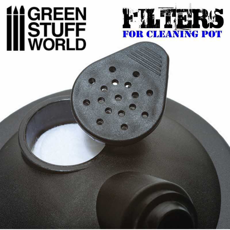 Airbrush Cleaning Pot filters