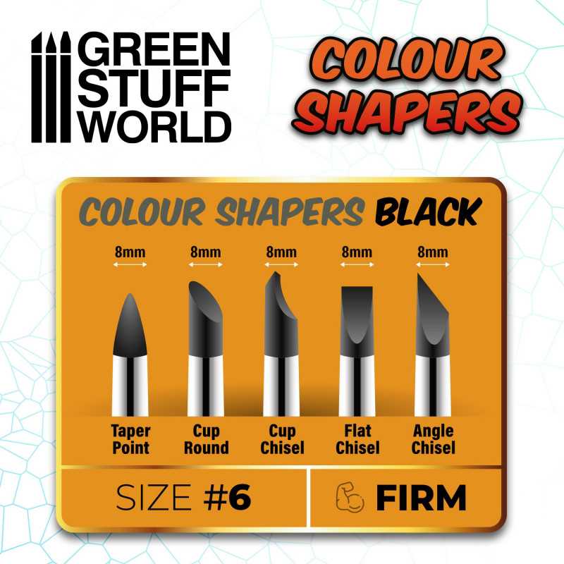 Color Shapers - Size 6 - Black Firm