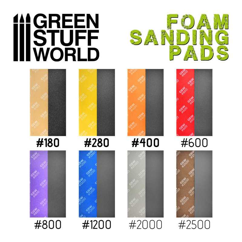Foam Sanding Pads - Coarse Grit Assortment