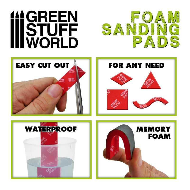Foam Sanding Pads - Coarse Grit Assortment