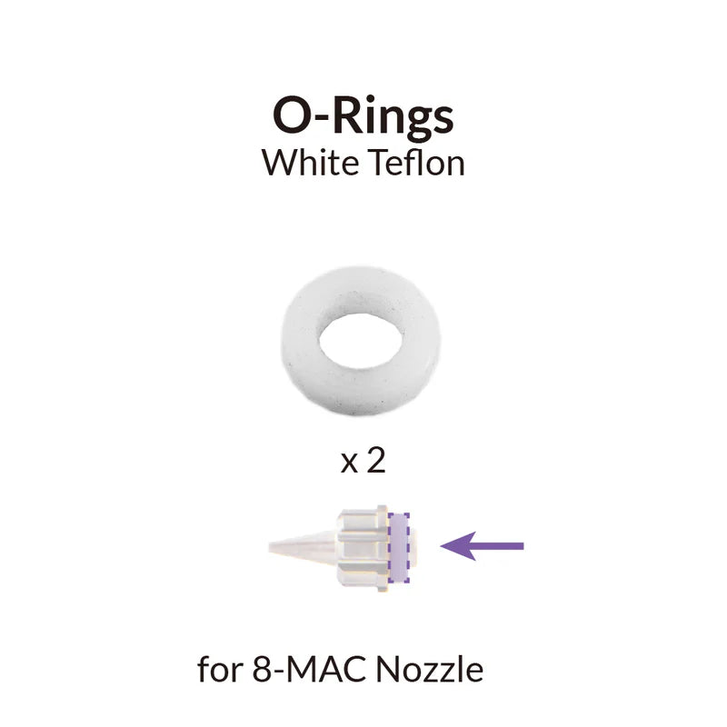 Gaahleri Advanced Series - White Teflon O-Rings for 8-MAC nozzle