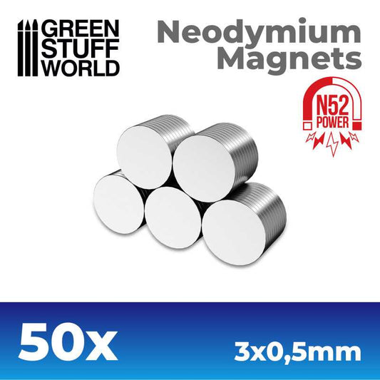 N52 neodymium magnets 3x0.5mm